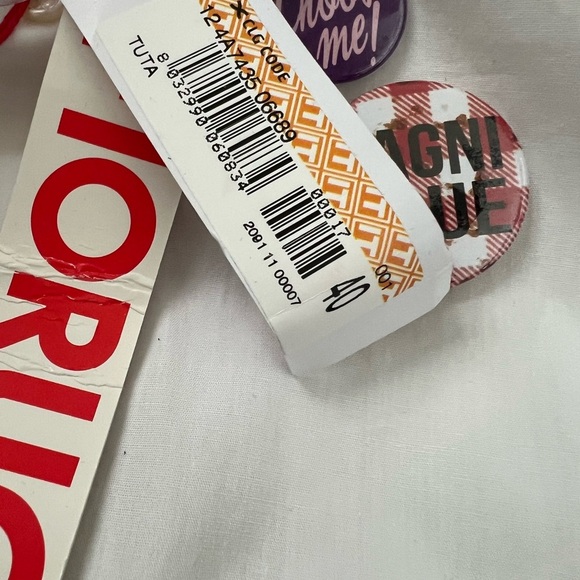 Fiorucci White button down elastic waist romper size 40 IT/4 US NWT Cotton - Picture 10 of 11